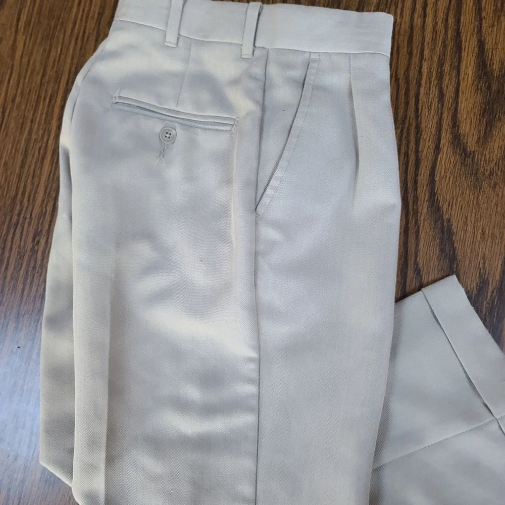 George Boys Khaki Cuffed Dress Pants Size 8/10